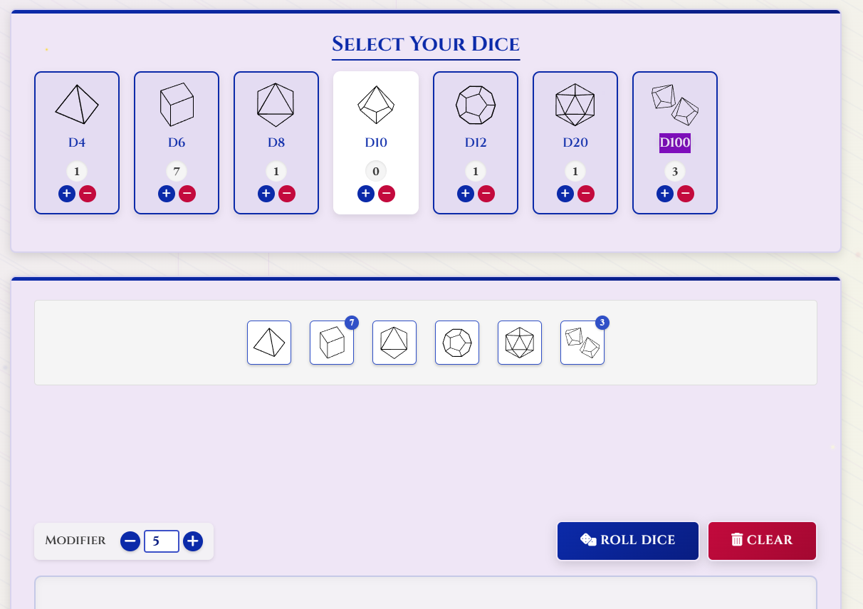 Dice Roller Screenshot